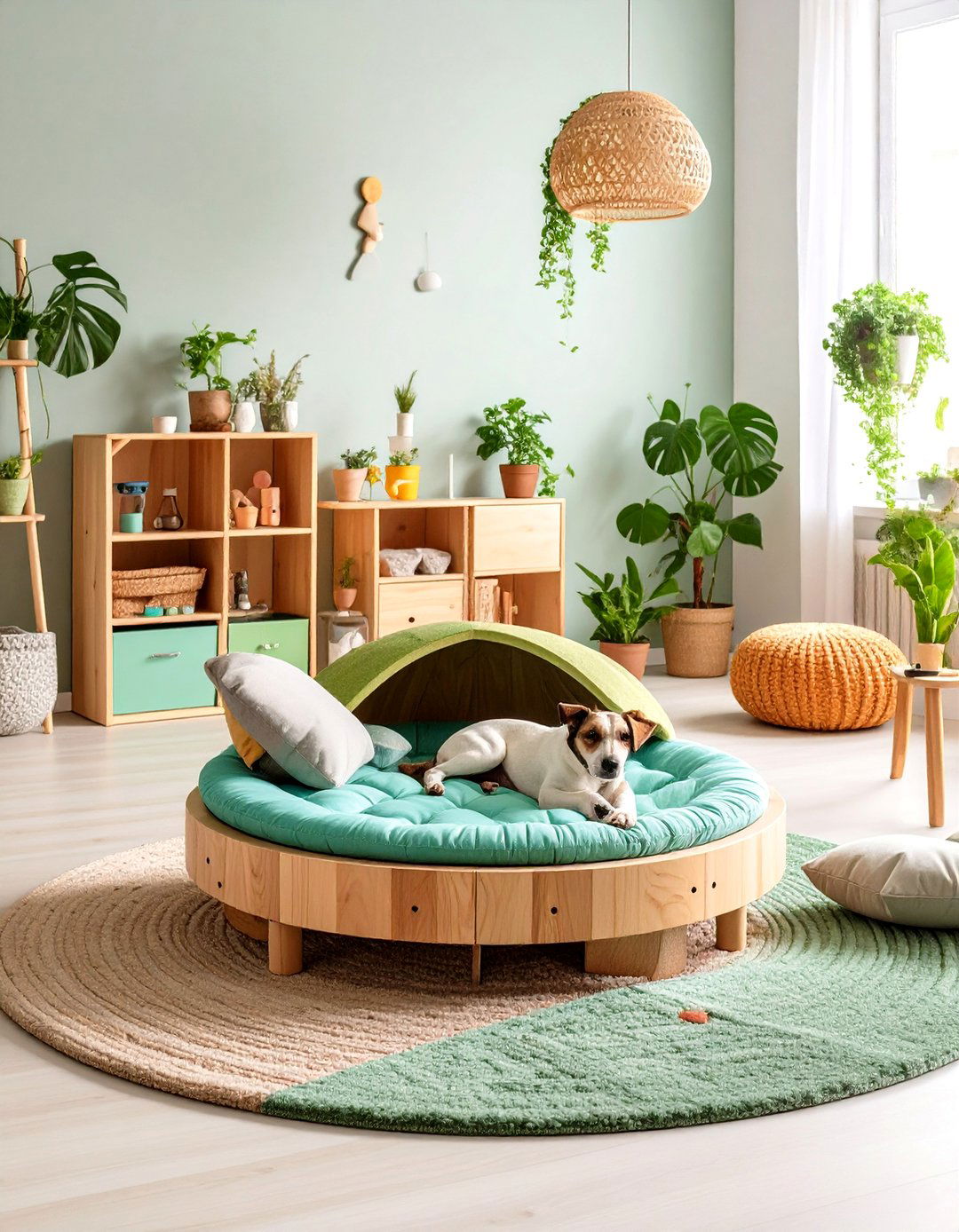 Repurposed Furniture Stars in the Dog Room - 20 Dog Room Ideas
