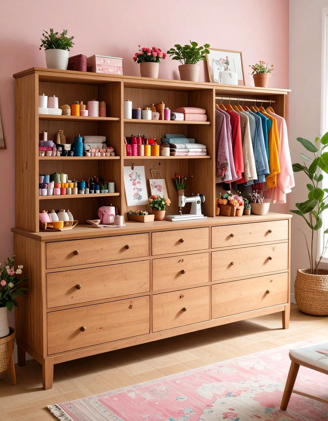 Repurposed Furniture - 20 Sewing Room Ideas