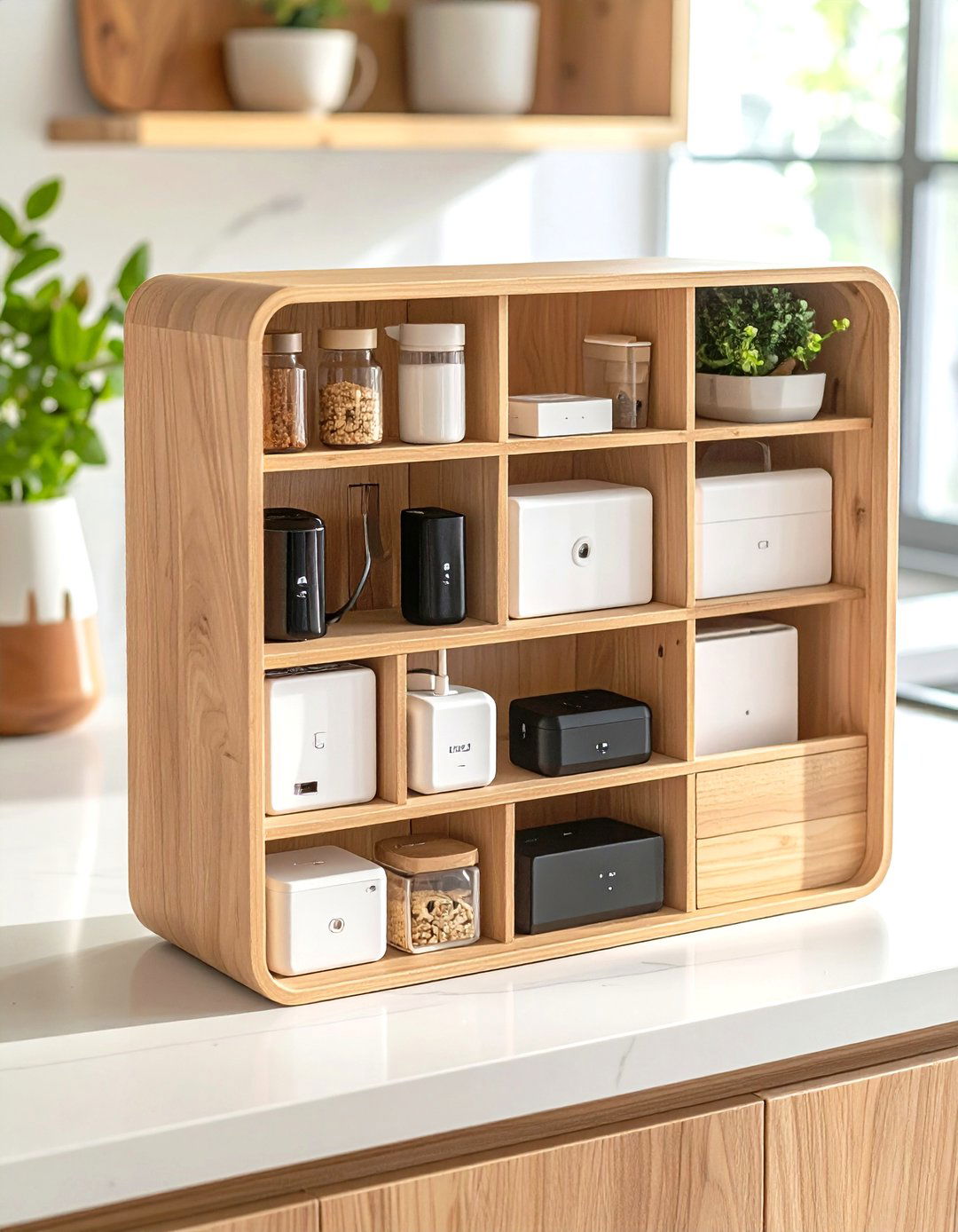 Repurposed Mail Organizer Charging Station - 20 charging station ideas