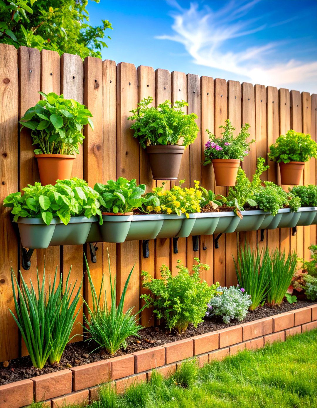 Repurposed Rain Gutter Herb Garden System - 20 Herb Garden Ideas