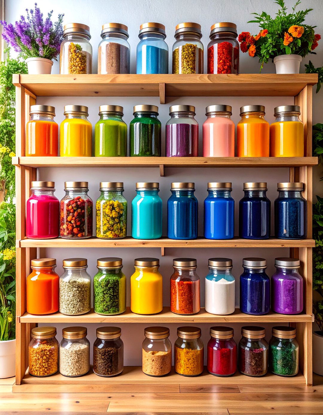 Repurposed Spice Racks for Paint Bottles - 20 Craft Room Organization Ideas