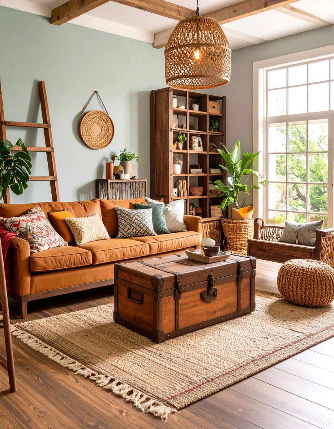 Repurposed Vintage Finds - 20 Small Rustic Living Room Ideas