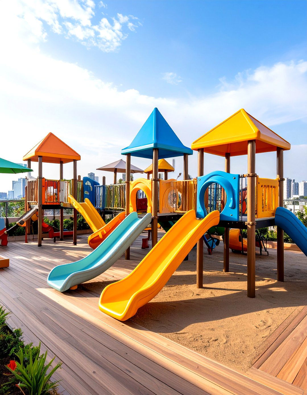 Residential Rooftop Childrens Play Adventure Zone - 20 Residential Rooftop Design Ideas
