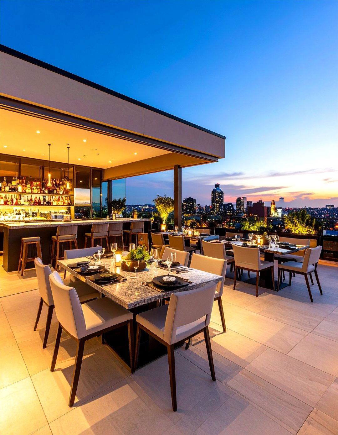 Residential Rooftop Dining and Bar Complex - 20 Residential Rooftop Design Ideas