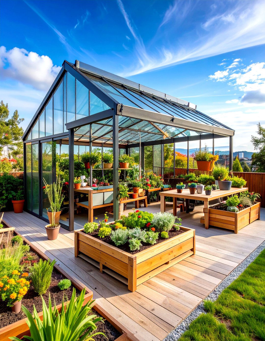 Residential Rooftop Greenhouse Garden Studio - 20 Residential Rooftop Design Ideas