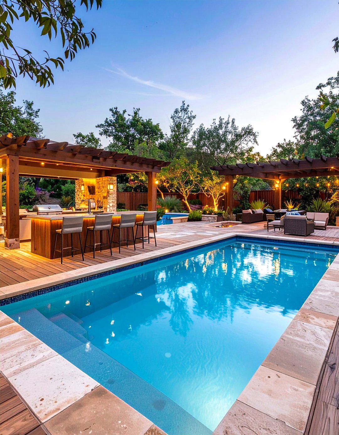 Resort Style Lagoon Pool - 20 Lagoon Pool Ideas