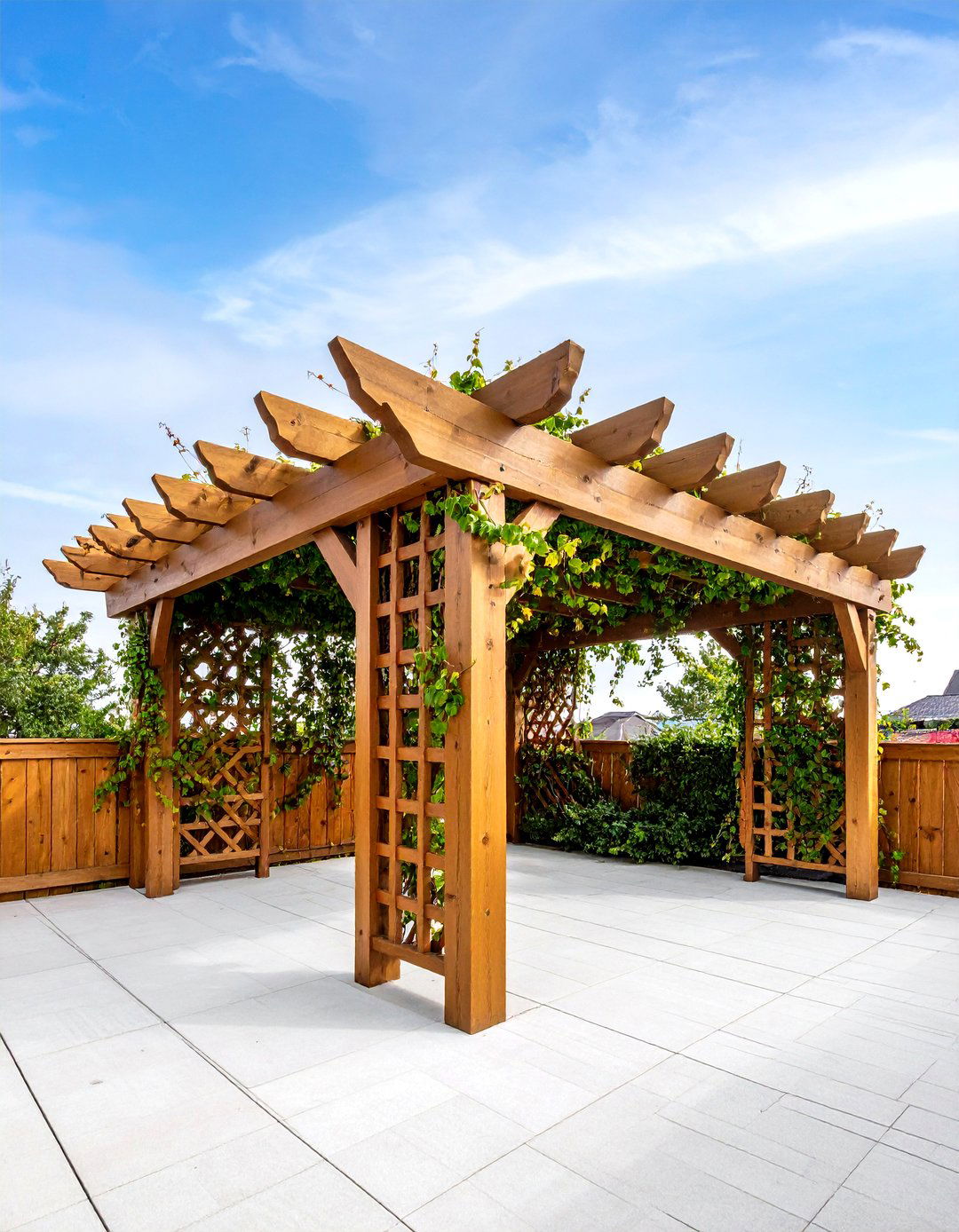Retractable Awning Partially Covered Deck Design - 20 Partially Covered Deck Ideas