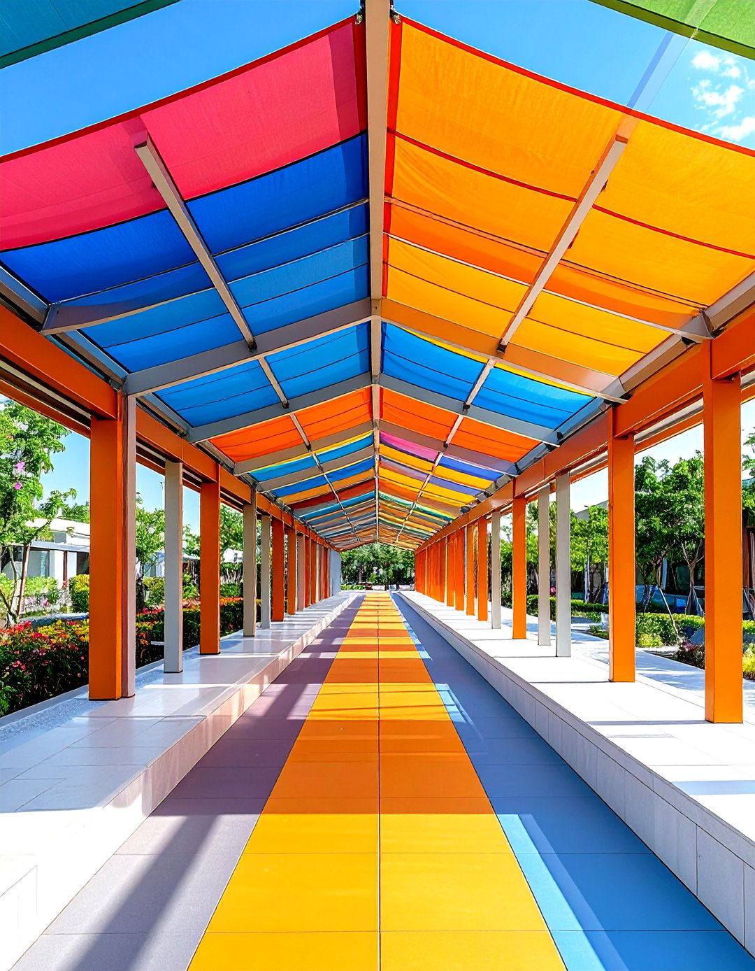Retractable Canopy Covered Walkway - 20 Covered Walkway Ideas