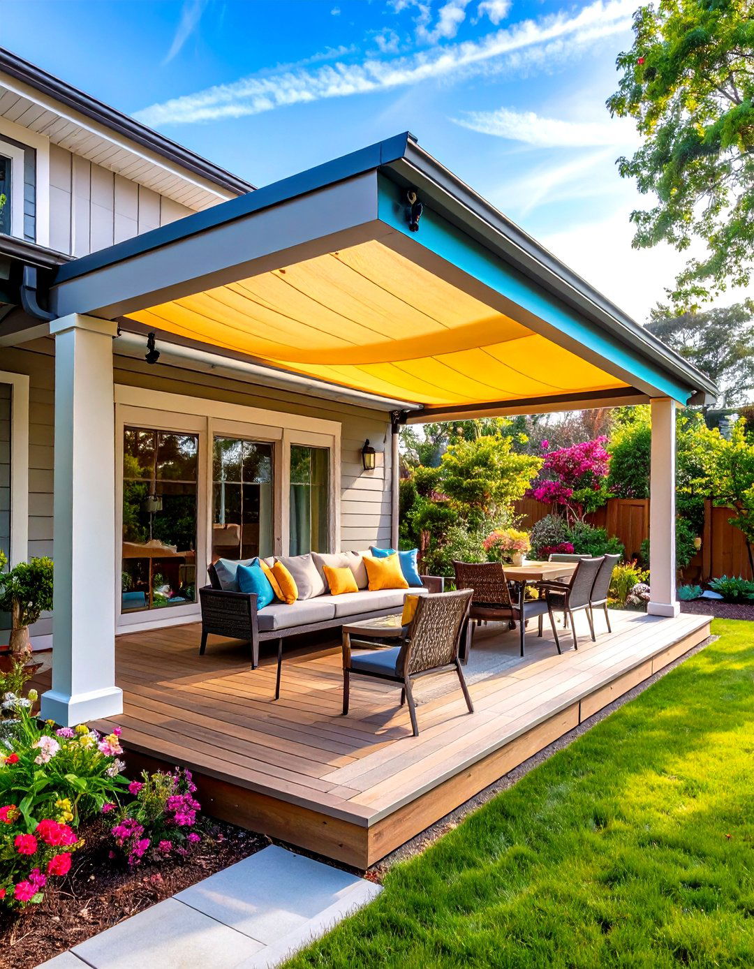 Retractable Canopy Porch Roof - 20 Front Porch Roof Ideas