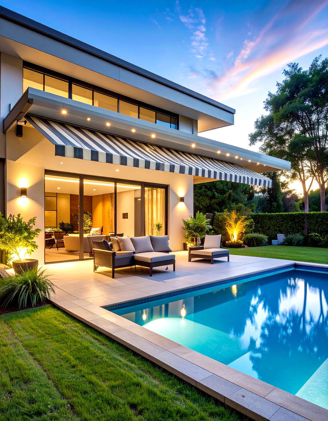 Retractable Pool Shade Awnings - 20 Pool Shade Ideas