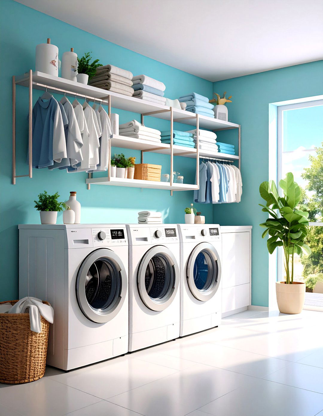 Retractable Wall Mounted Laundry Room Storage and Drying Systems - 20 Laundry Room Storage Ideas