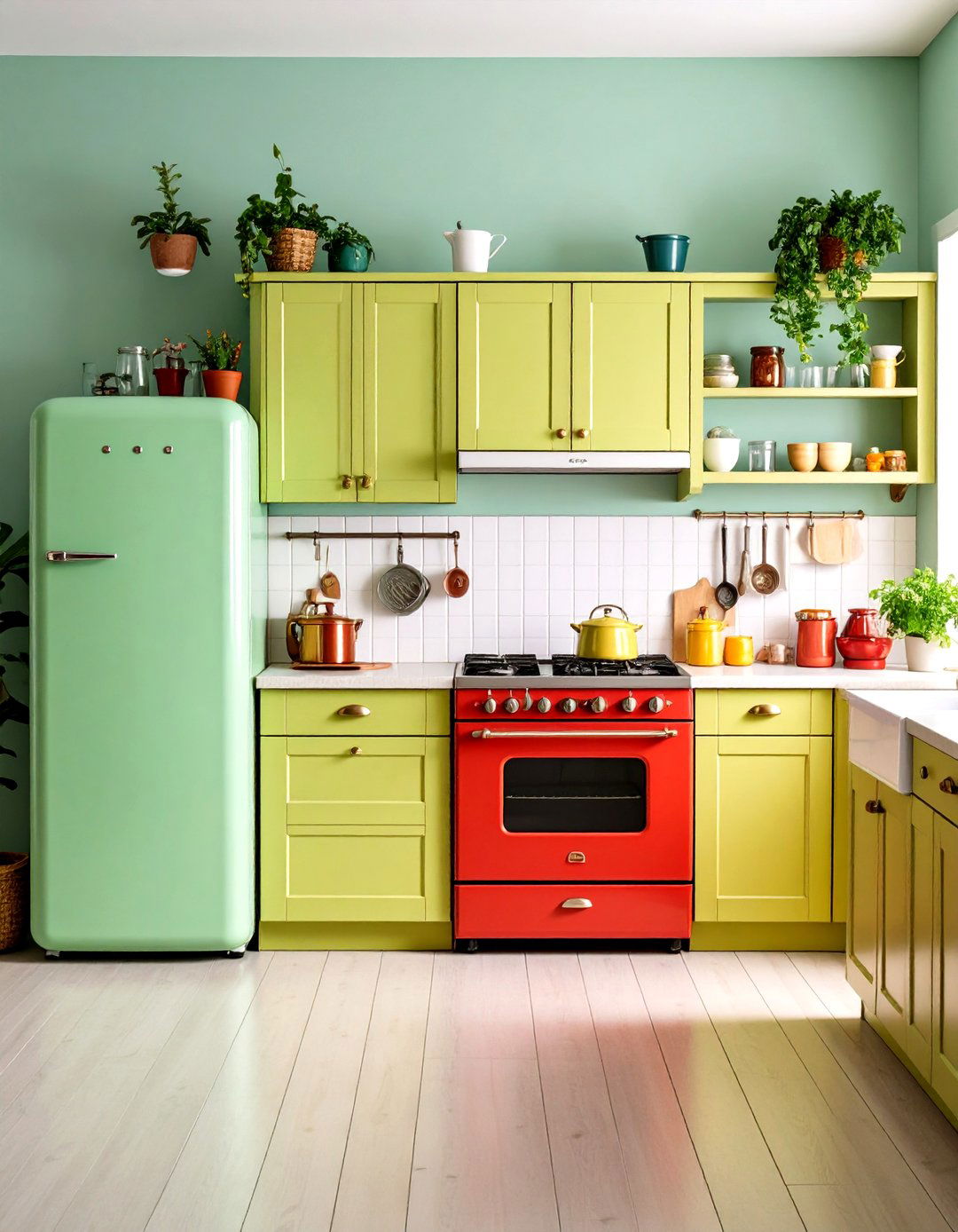 Retro Appliances Give the Kitchen a Playful Twist - 20 Eclectic Kitchen Ideas