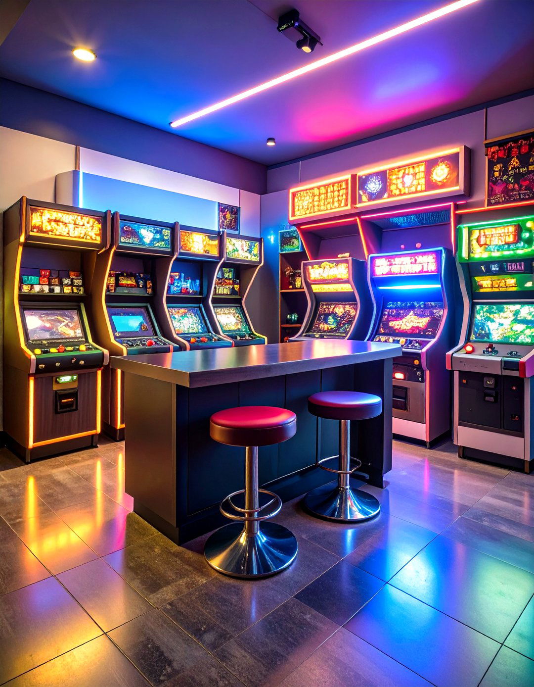 Retro Arcade Corner Brings Nostalgia to the Game Room - 20 Game Room Ideas