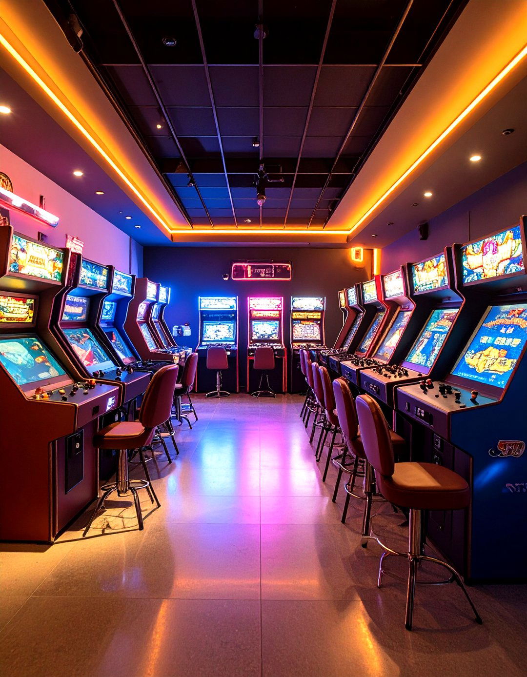 Retro Gaming Media Room Arcade - 20 Media Room Ideas