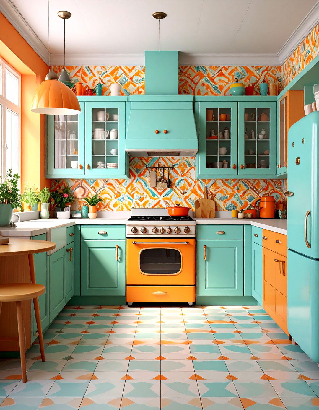 Retro Kitchen Wallpaper Fun - 20 Kitchen Wallpaper Ideas