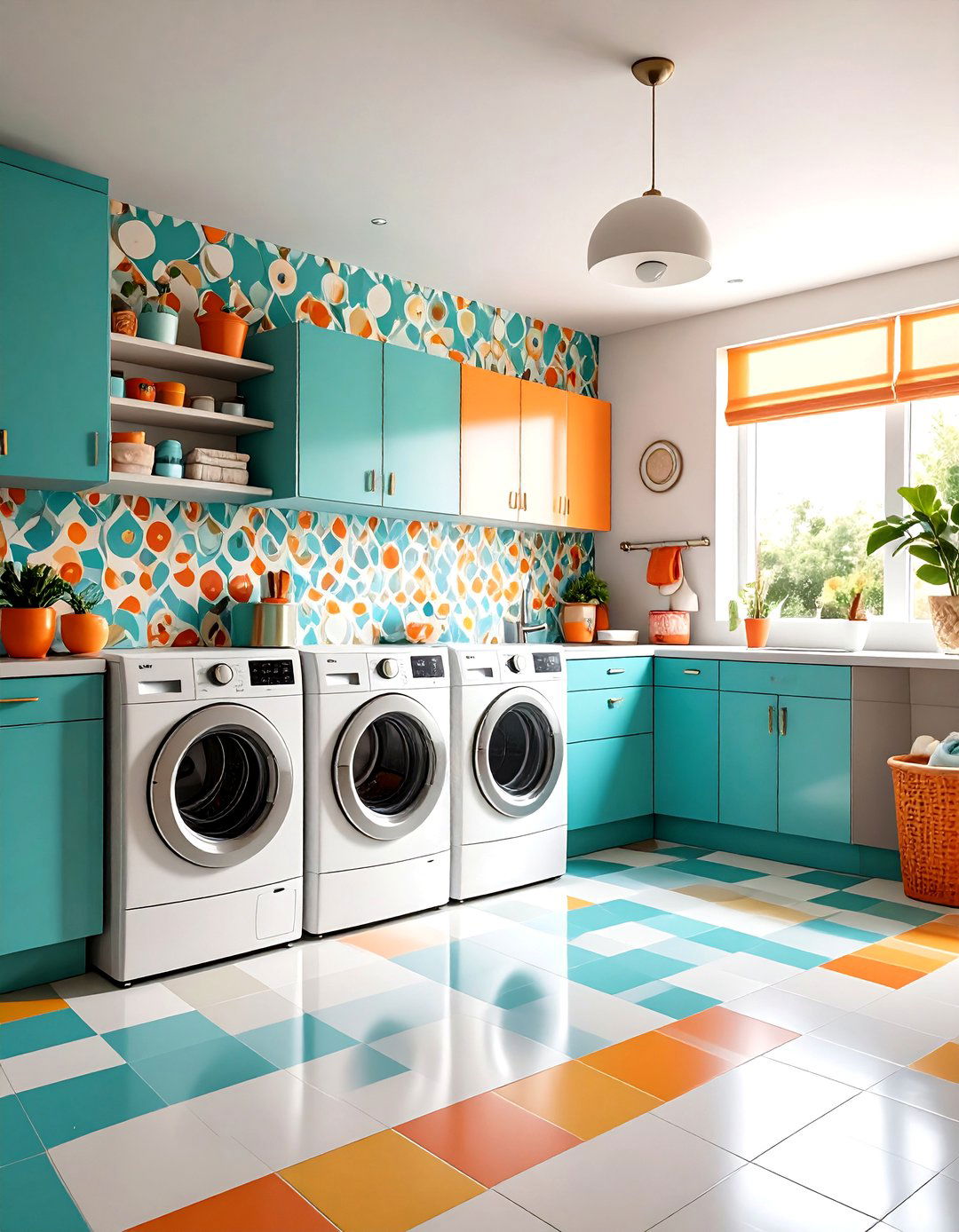 Retro Laundry Room Wallpaper Nostalgia - 20 Laundry Room Wallpaper Ideas