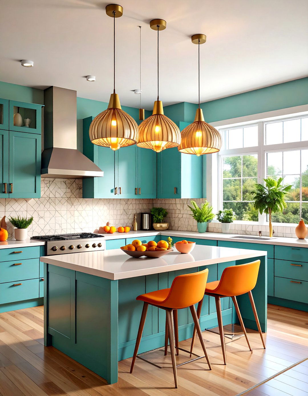 Retro Mid Century Kitchen Island Lighting with Vintage Appeal - 20 Kitchen Island Lighting Ideas