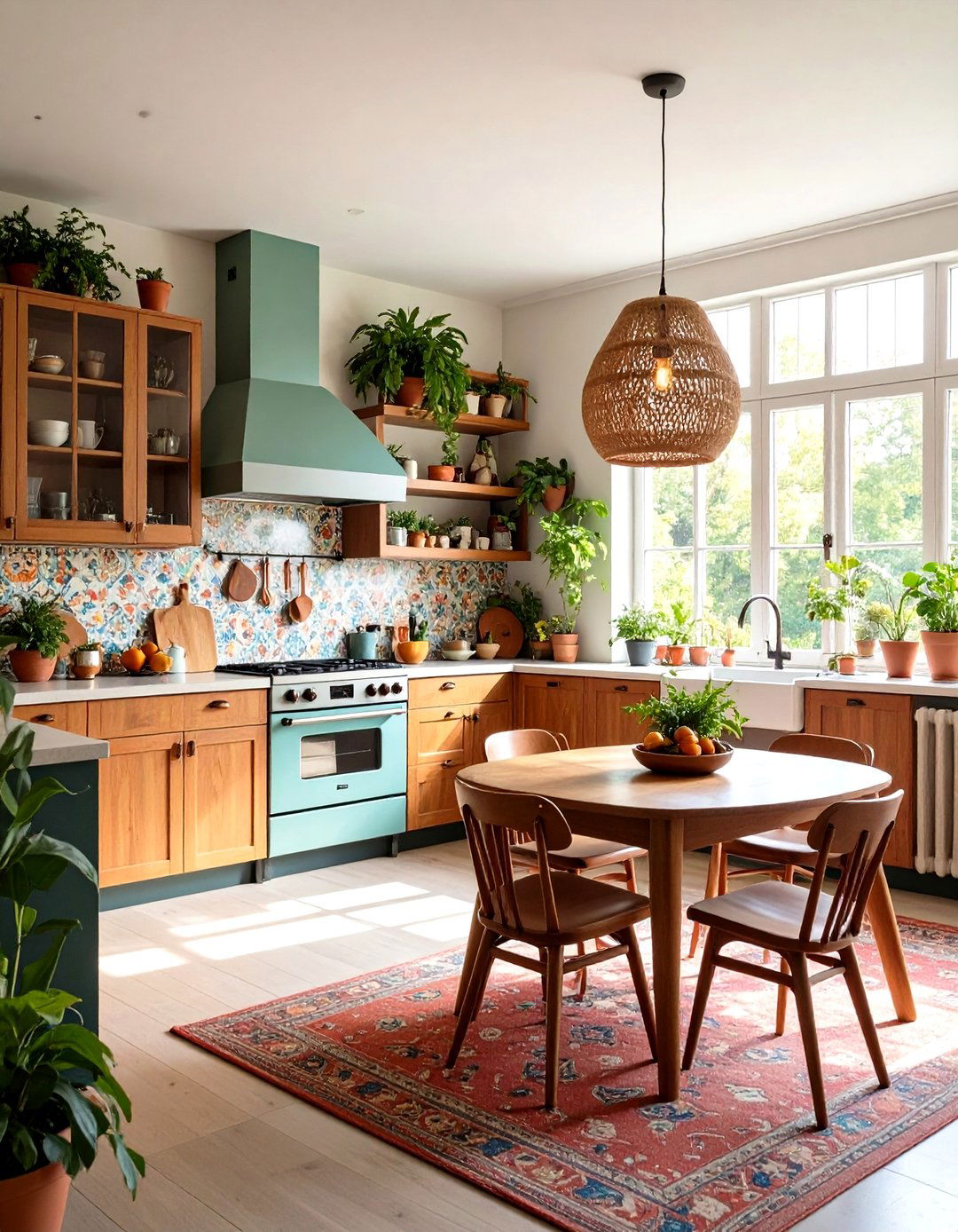 Retro Modern Open Kitchen Living Room - 20 Open Kitchen Living Room Ideas
