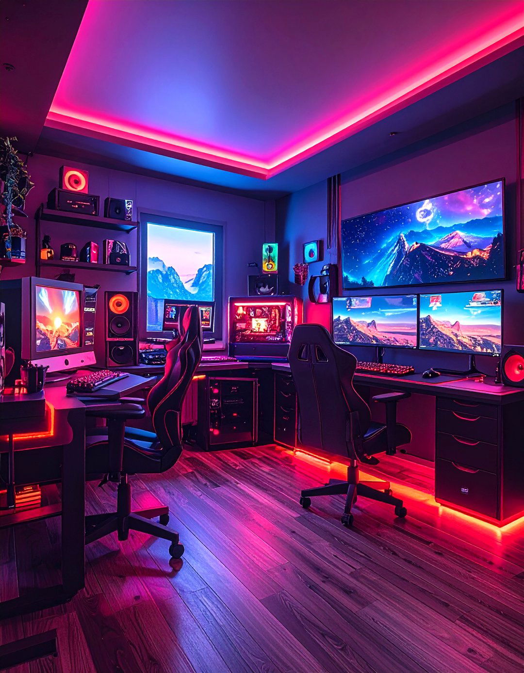 Retro Red and Black Gaming Setup - 20 Red and Black Gaming Setup Ideas