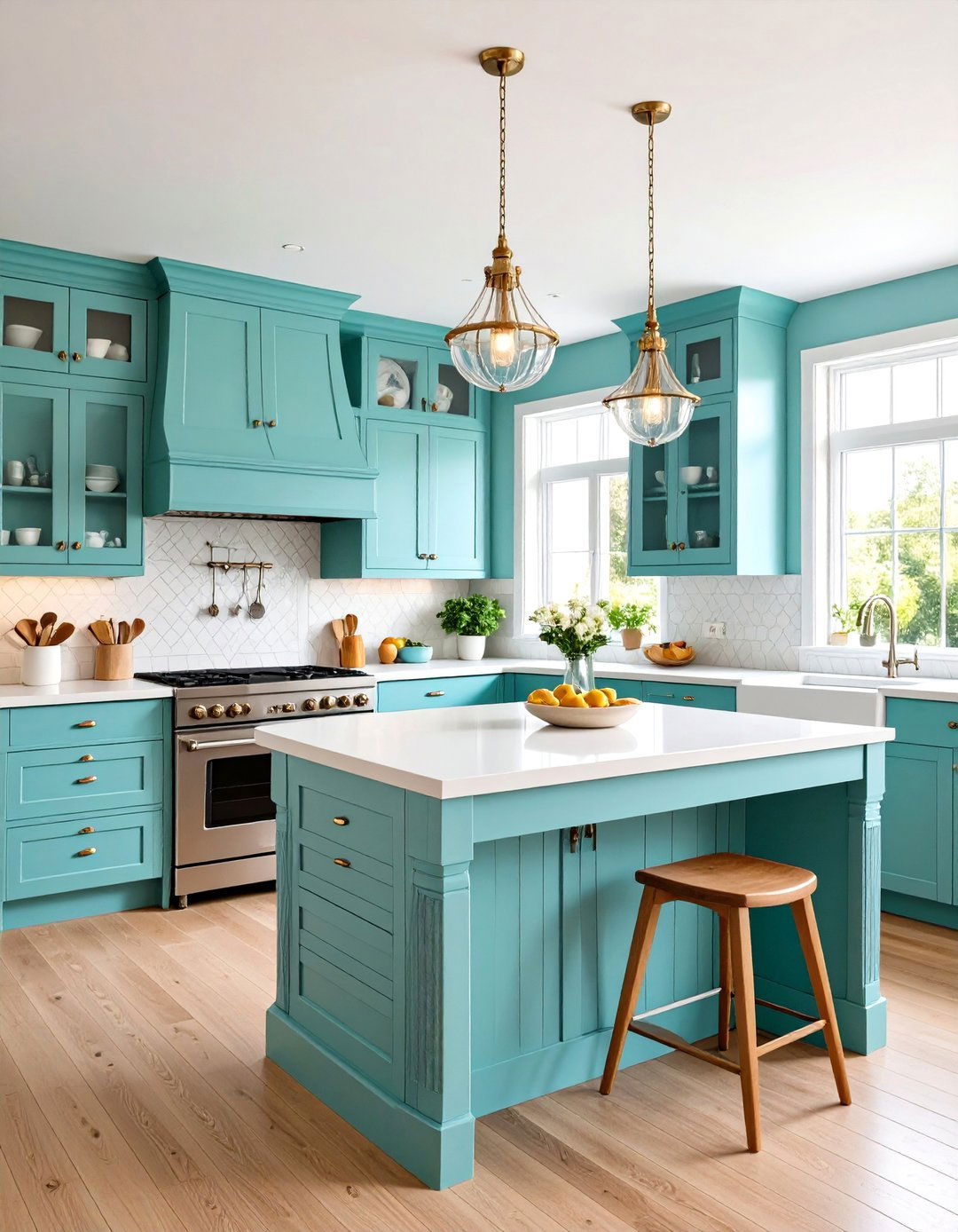 Retro Revival Kitchen Island Decor with Vintage Appliances - 20 kitchen island decor ideas