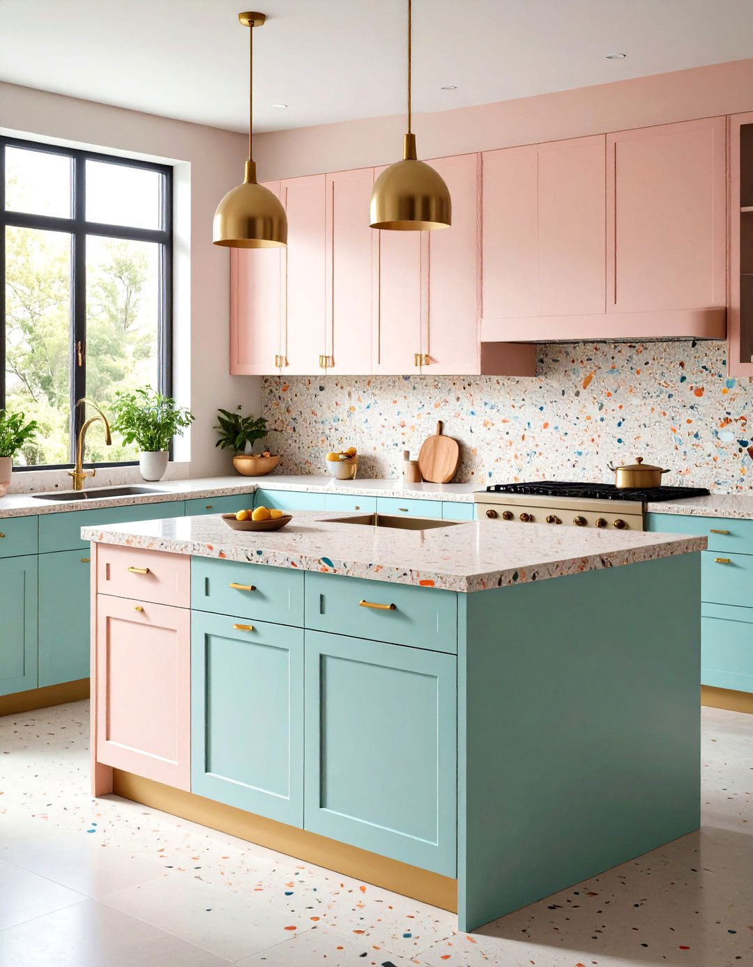 Retro vs Modern Applications - 20 Terrazzo Kitchen Countertops