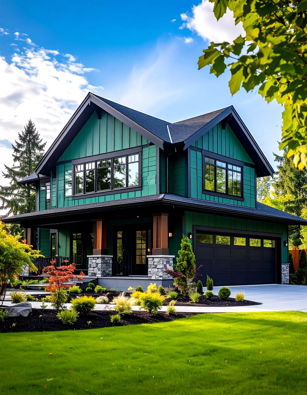 Return on Investment Snapshot - 20 Forest Green House With Black Trim