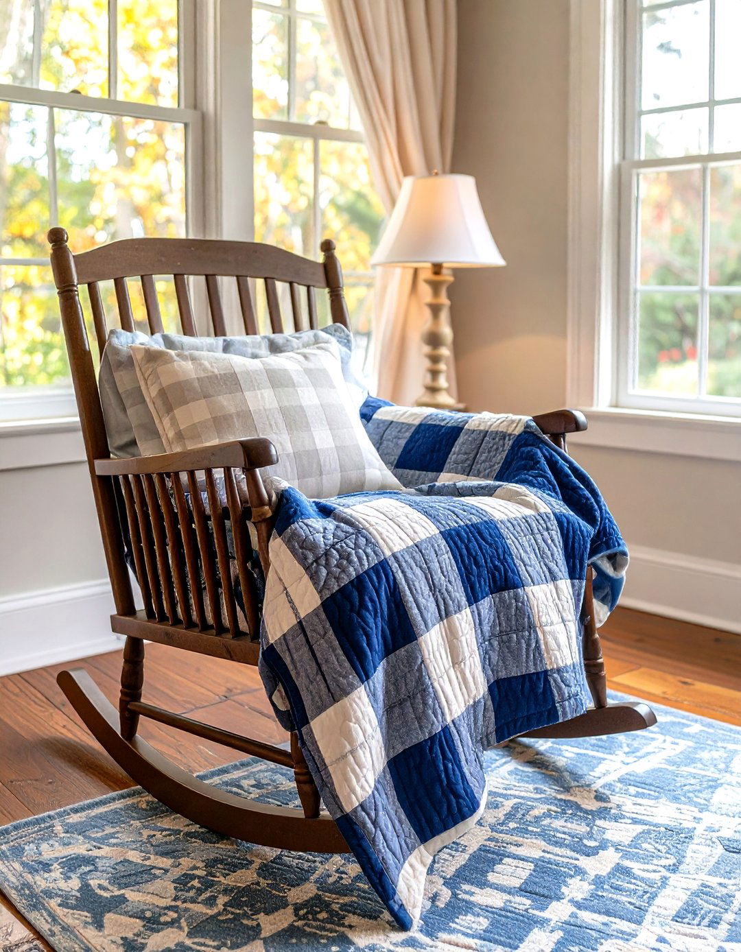 Reversible Plaid Quilt Adds Farmhouse Warmth - 20 Farmhouse Nursery Ideas