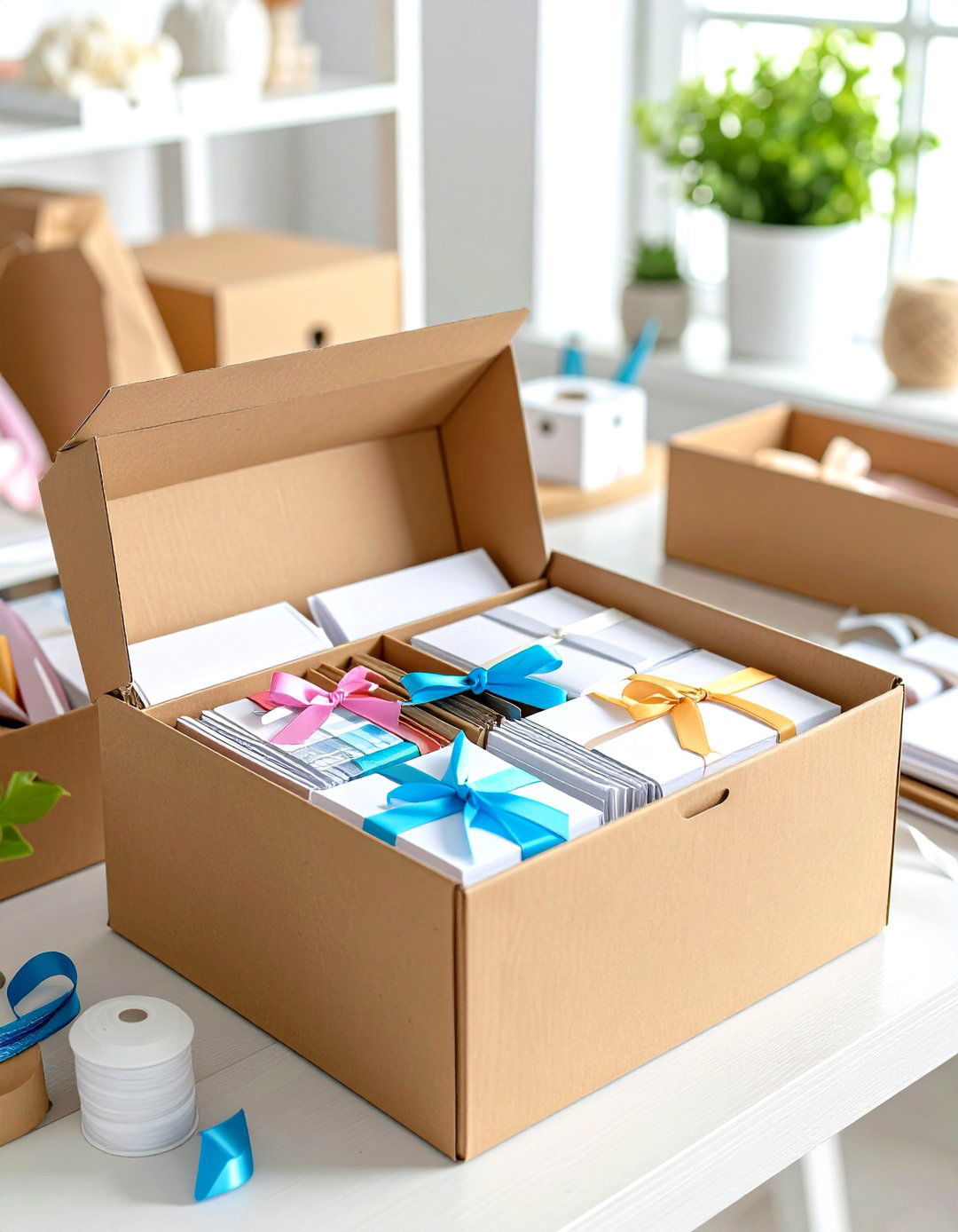 Ribbon Storage Cardboard Index Card Filing System - 20 Ribbon Storage Ideas