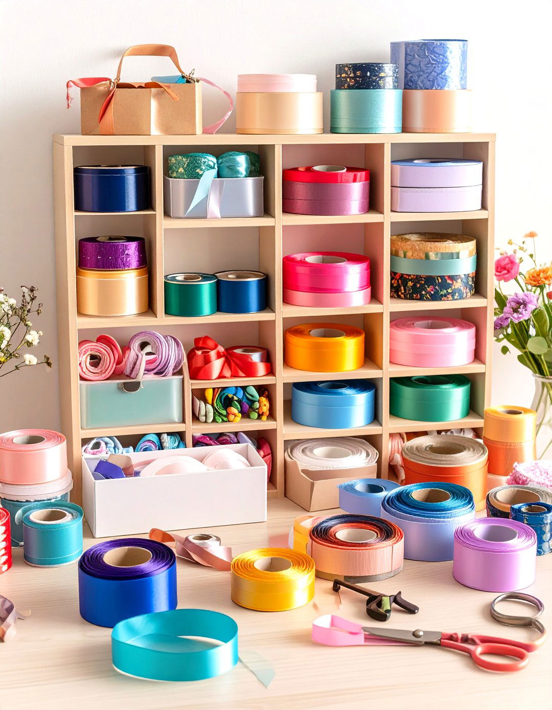 Ribbon Storage Compact Travel Organization Kit - 20 Ribbon Storage Ideas