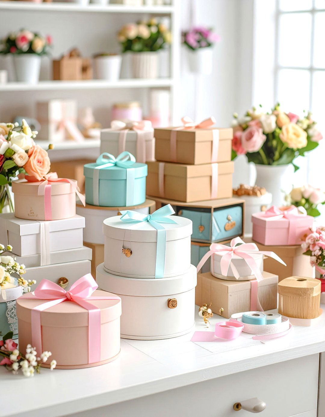 Ribbon Storage Converted Tea Box Collection System - 20 Ribbon Storage Ideas