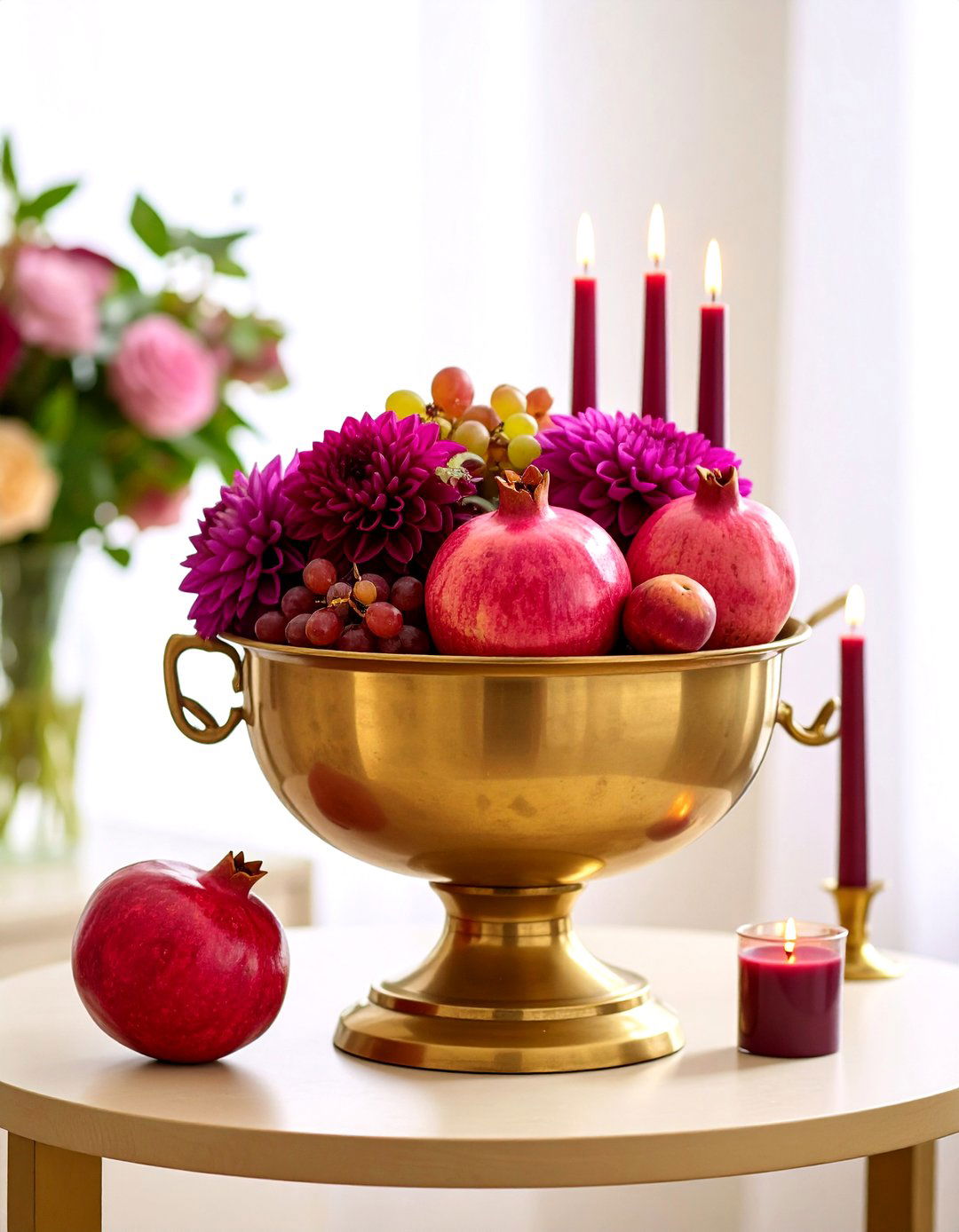 Rich Burgundy and Wine Tones in Fall Decor - 20 Fall Decor Ideas