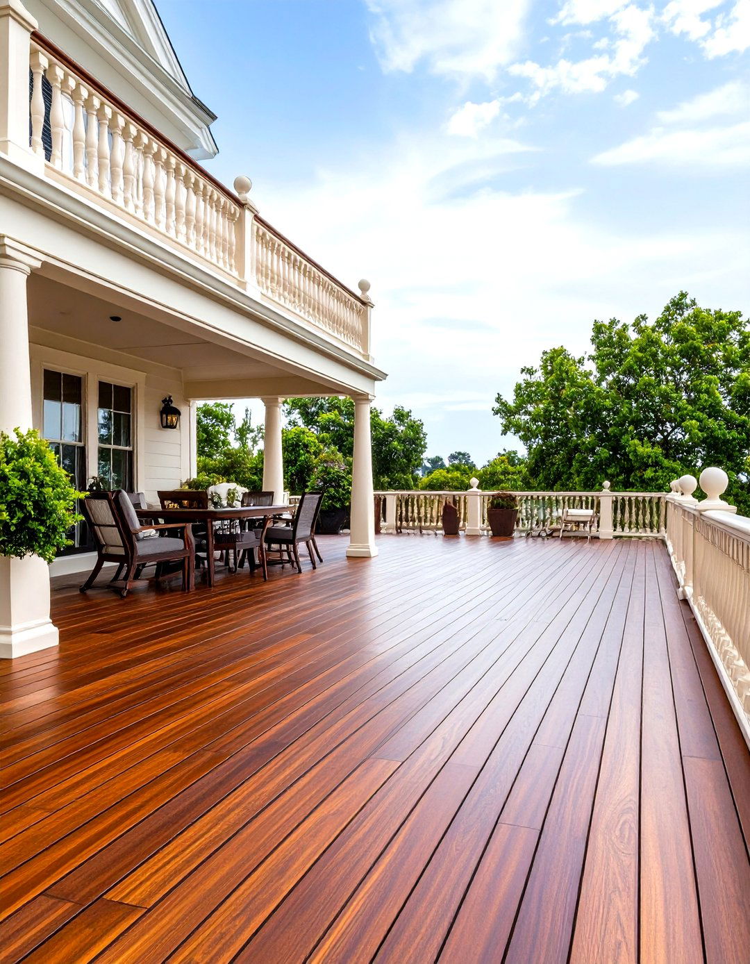 Rich Mahogany and Cream - 20 Two Tone Deck Color Schemes