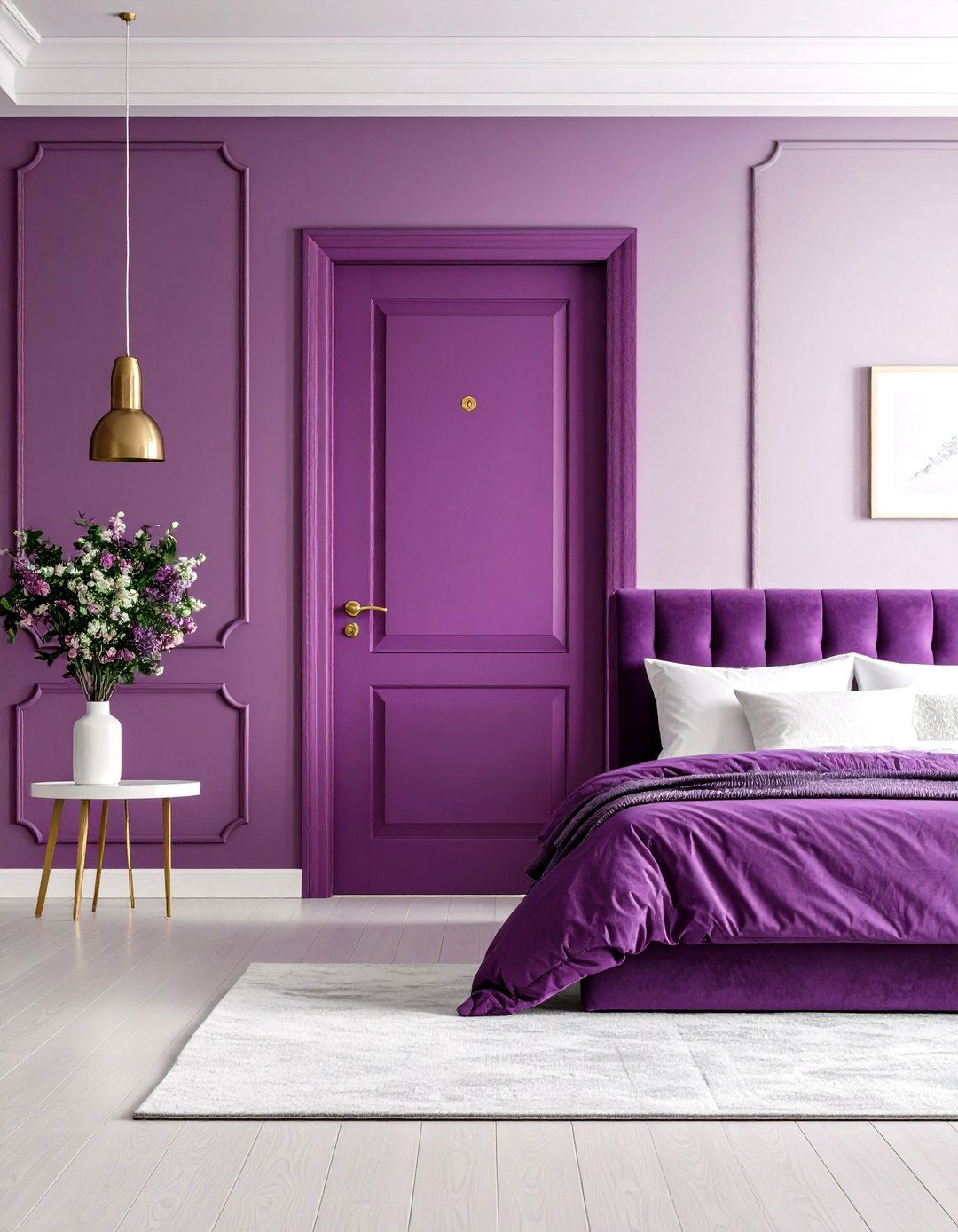 Rich Plum Interior Door Color - 20 Interior Door Color Ideas