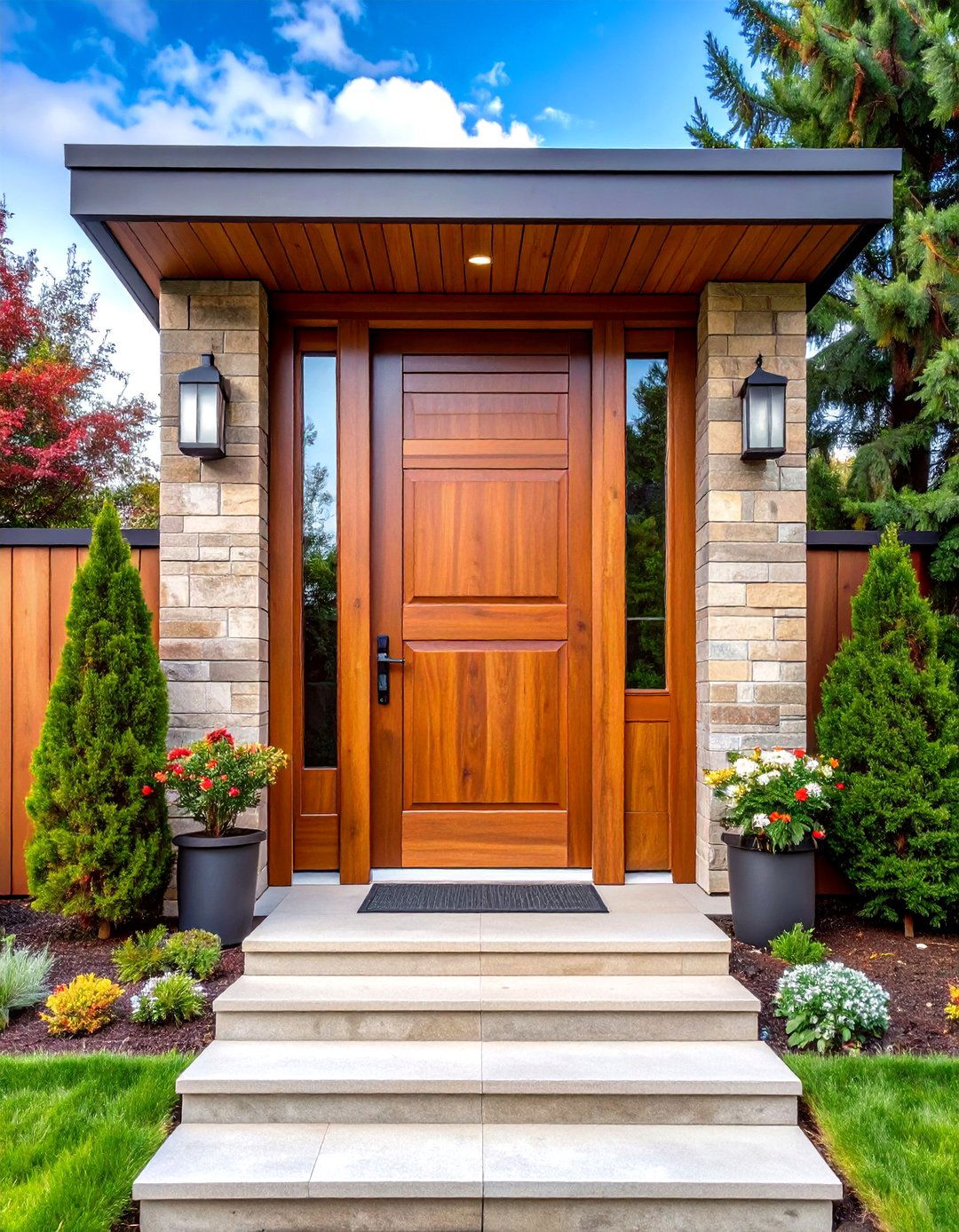 Rich Stain - 20 Stained Front Door Ideas