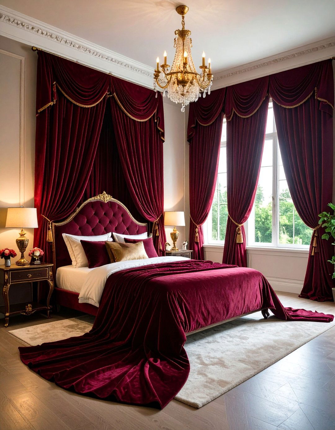 Rich Velvet Draperies - 20 Vampire Bedroom Ideas