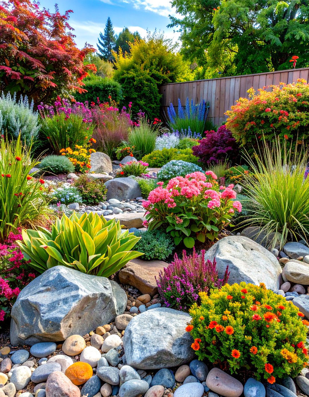 Rock Garden Low Maintenance Backyard Landscaping - 20 Low Maintenance Backyard Landscaping Ideas