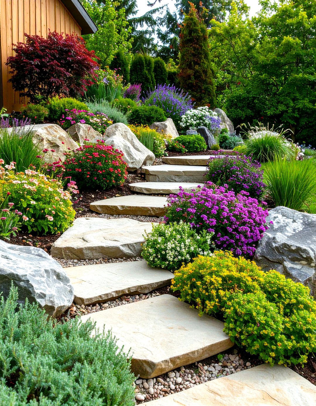Rock Garden Perennial Flower Bed - 20 Perennial Flower Bed Ideas