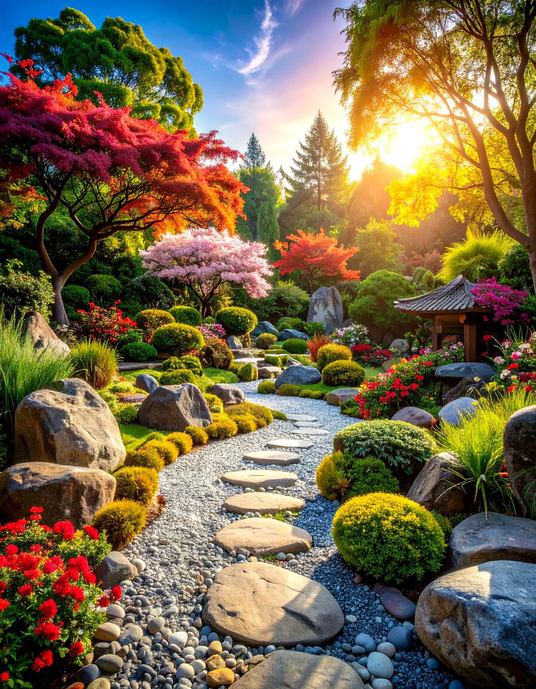 Rock and Pebble Zen Garden - 20 Zen Garden Ideas