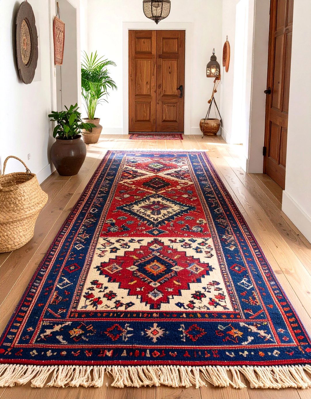 Roll Out a Vintage Kilim Rug - 20 Boho Farmhouse Decor Ideas