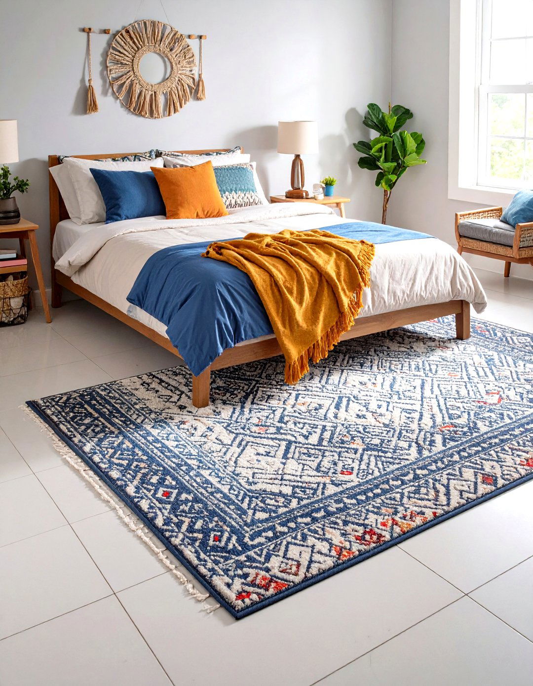 Roll Out a Washable Area Rug for Instant Coziness - 20 Dorm Room Decorating Ideas