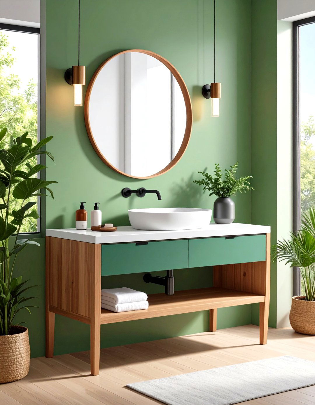 Roll Under Bathroom Sink Encourages Seated Independence - 20 Handicap Bathroom Ideas