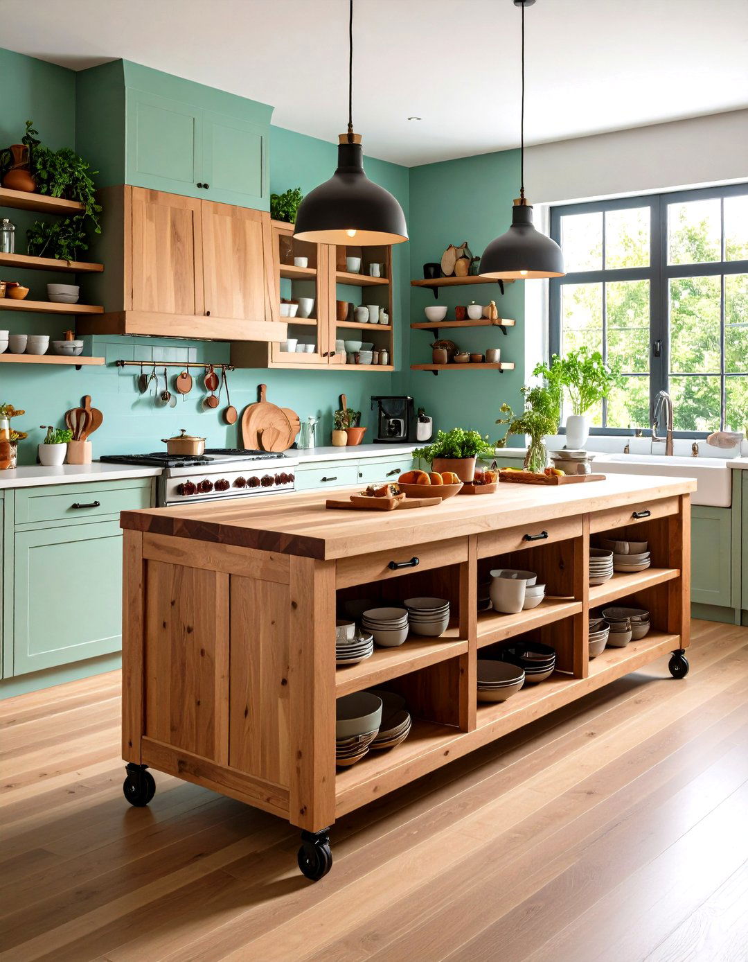 Rolling Kitchen Island - 20 Studio Furniture Ideas