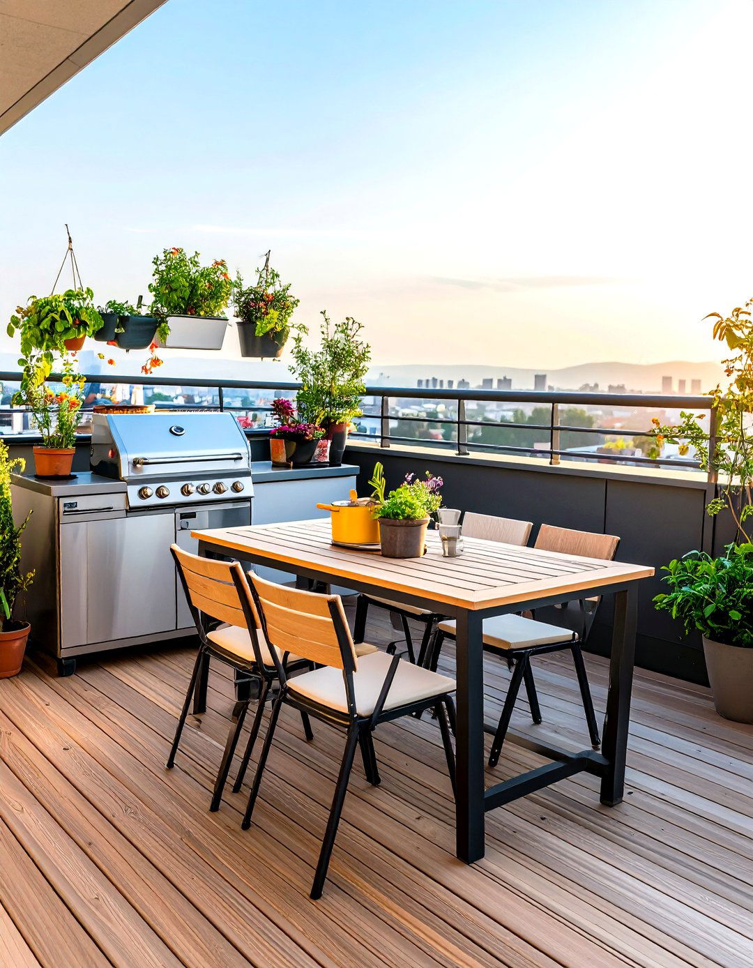 Rooftop Balcony Kitchen - 20 Small Outdoor Kitchen Ideas