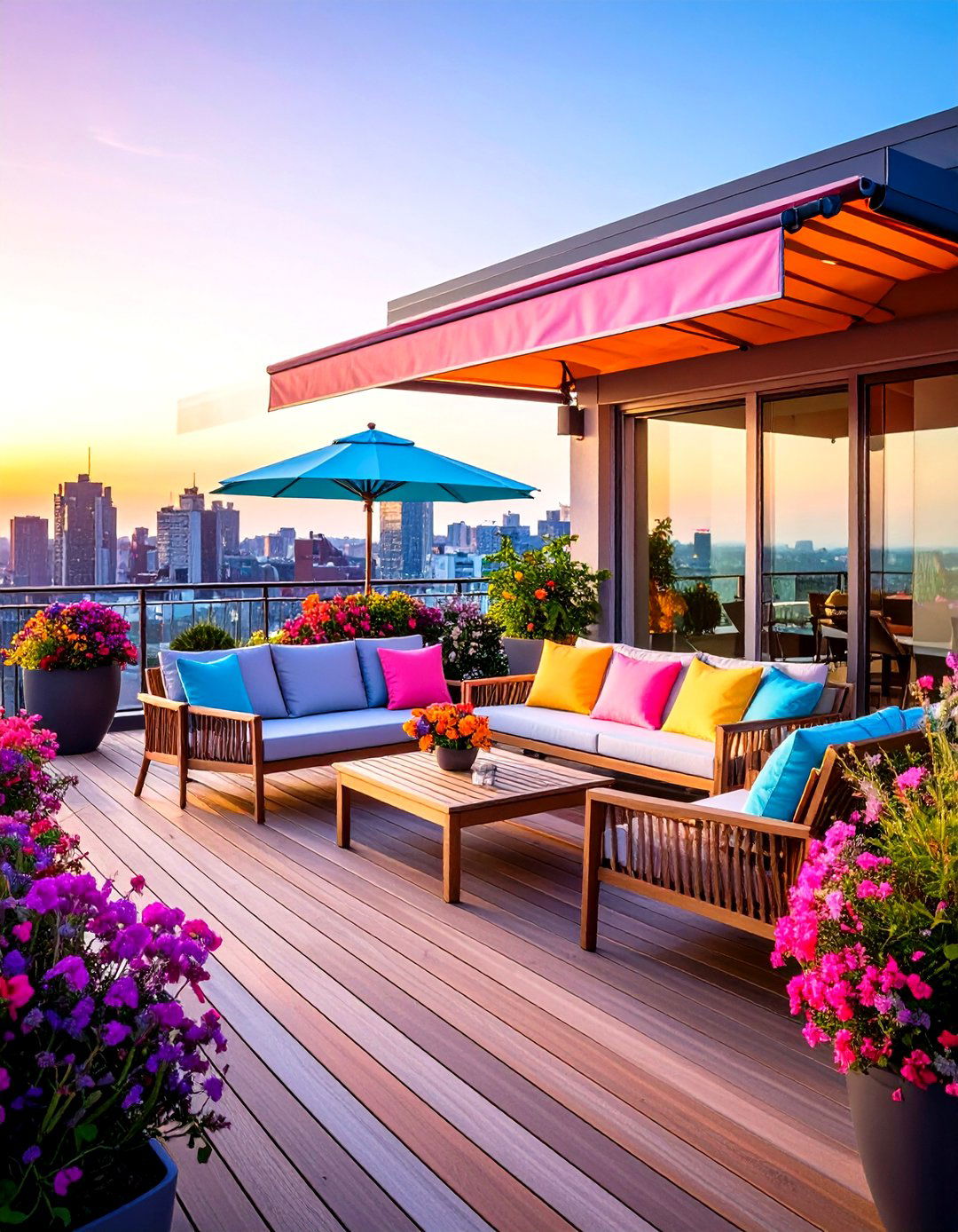 Rooftop Deck with Weather Resistant Features - 20 2nd Floor Deck Ideas