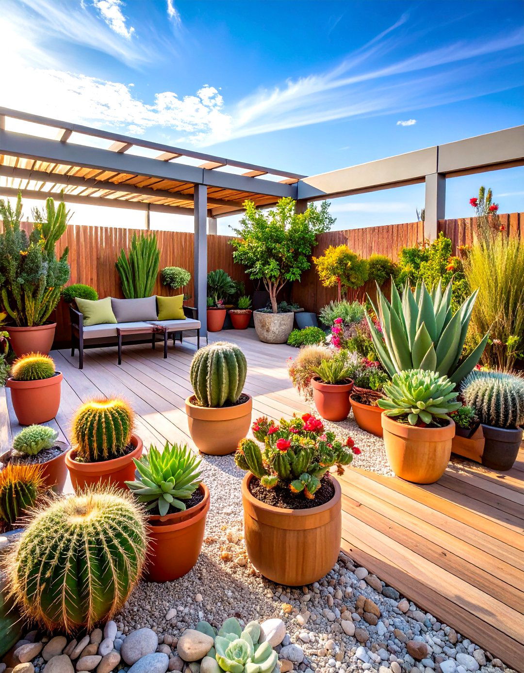 Rooftop Desert Patio Garden - 20 Patio Garden Ideas