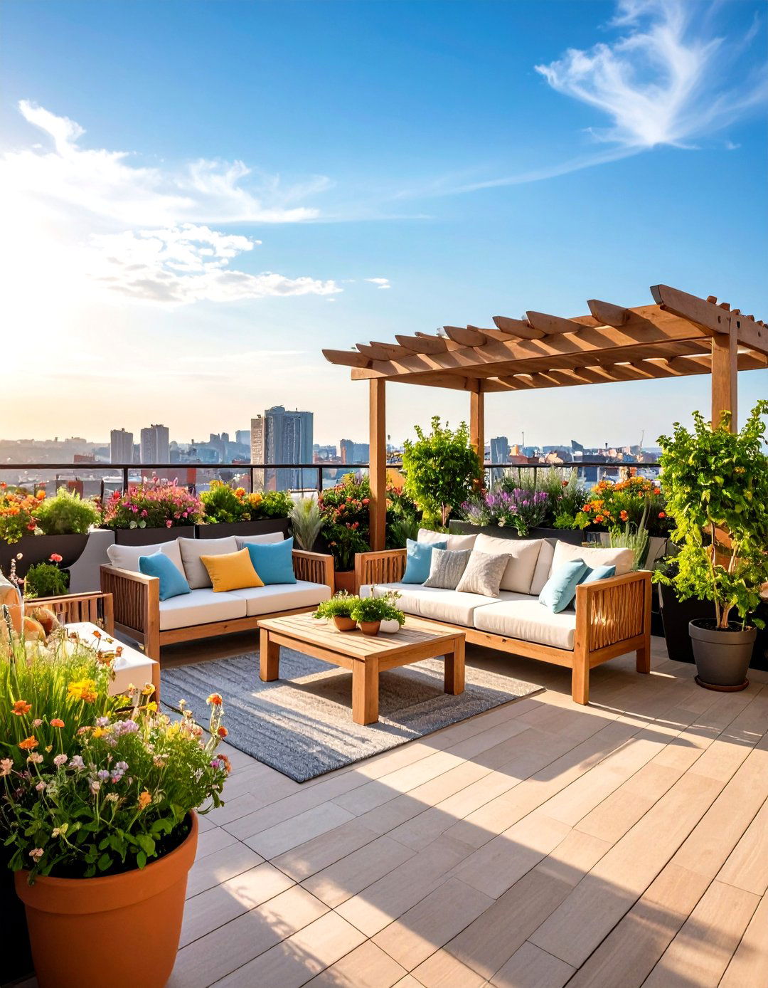 Rooftop Mediterranean Garden - 20 Mediterranean Garden Ideas