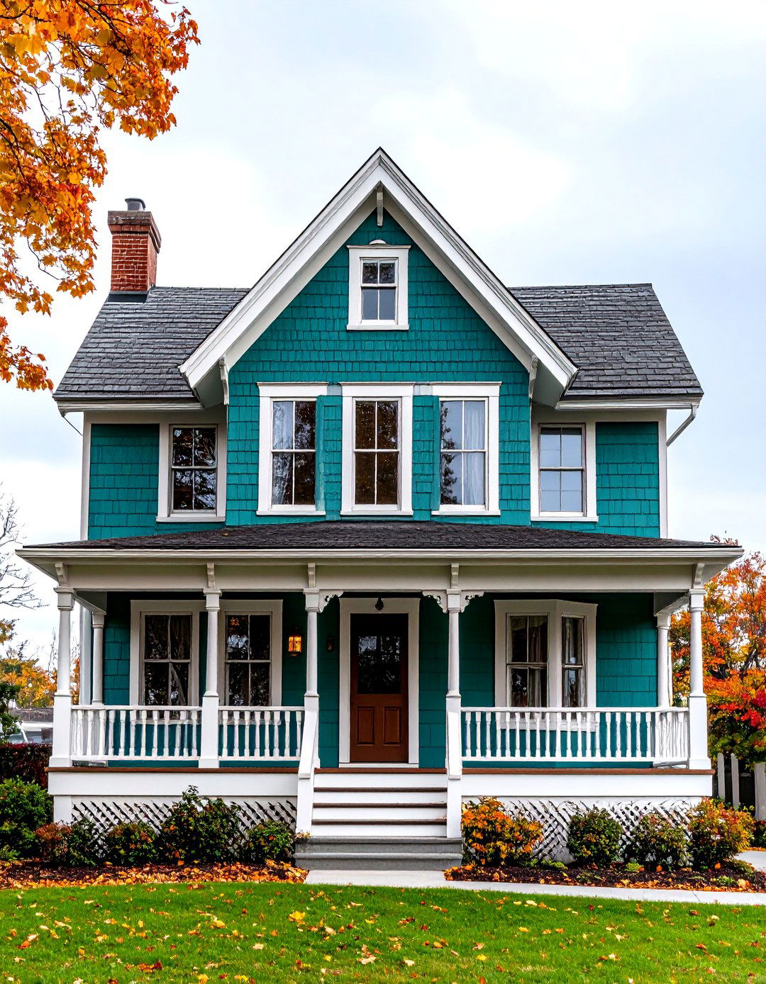 Rookwood Blue GreenCool Toned Green Victorian House Color - 20 Green Victorian House Colors