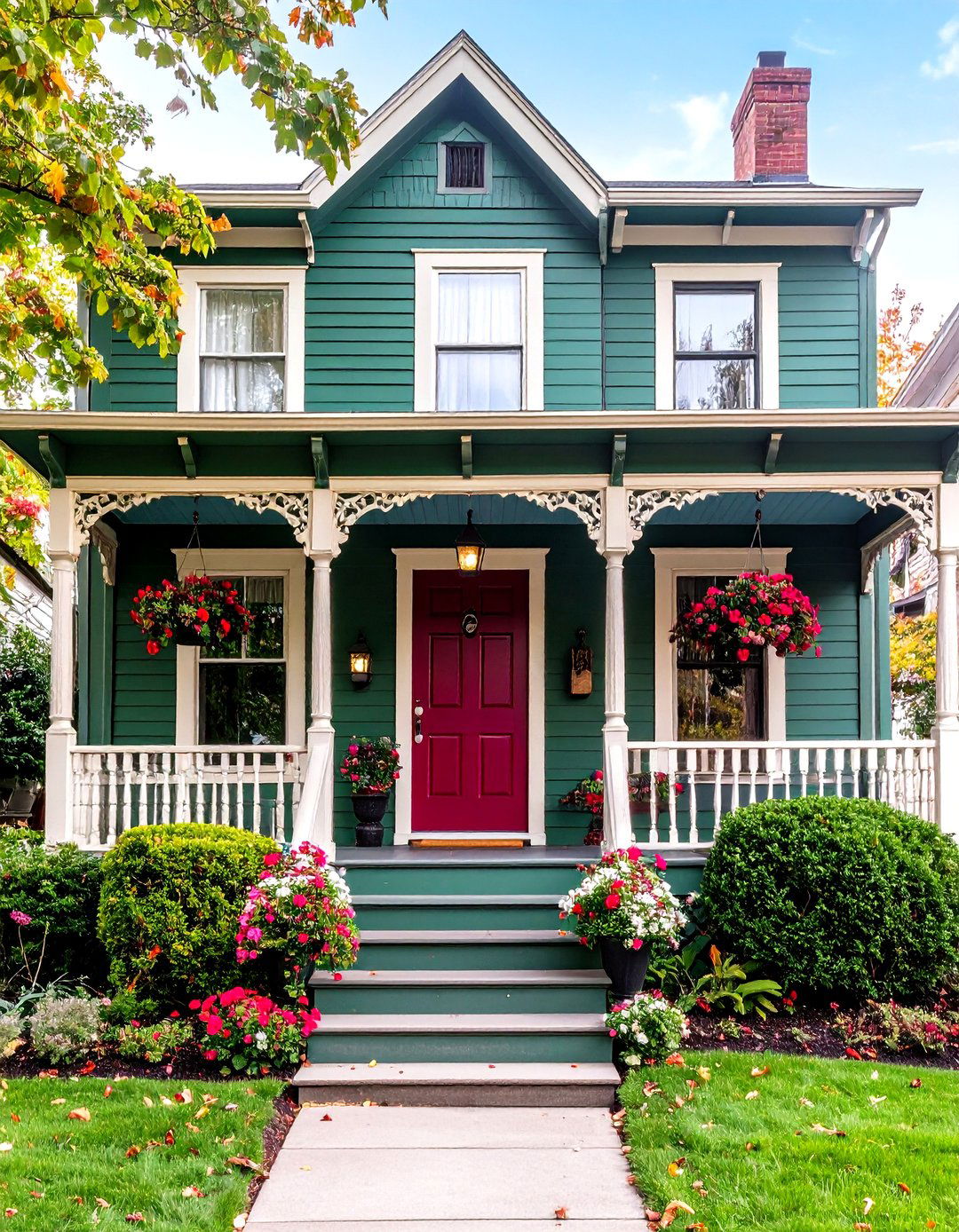 Rookwood Dark Green for Victorian Details - 20 Dark Green Exterior Paint Color Schemes