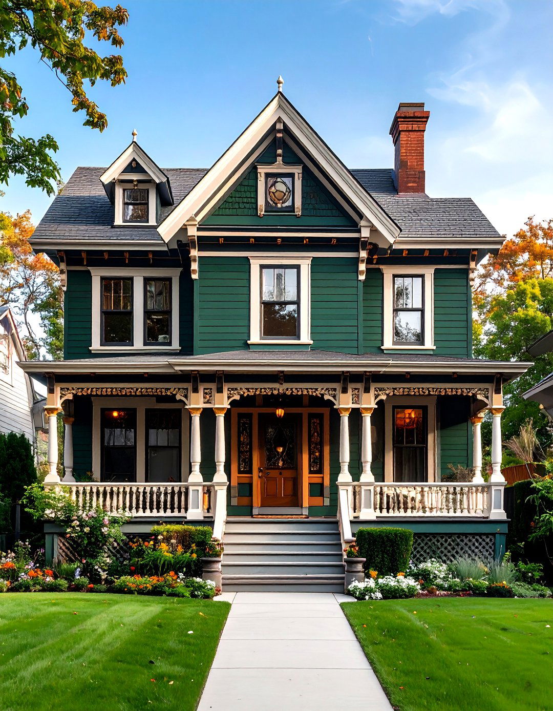 Rookwood Dark GreenDeep Dramatic Green Victorian House Color - 20 Green Victorian House Colors