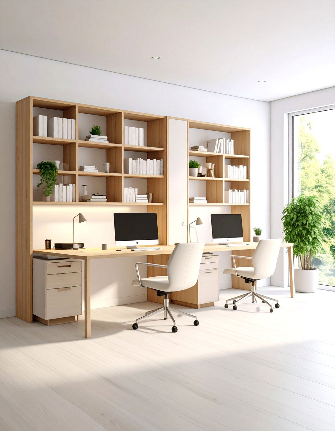 Room Divider Home Office for Couples Space - 20 Home Office for Couples Ideas and Designs